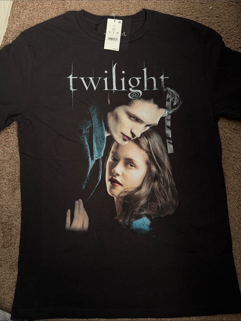 Twilight Graphic Kids Black Short Sleeve Tee